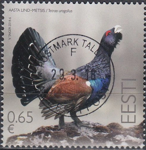 Estland MiNr. 916 Auerhuhn, Vogel des Jahres (0,65)