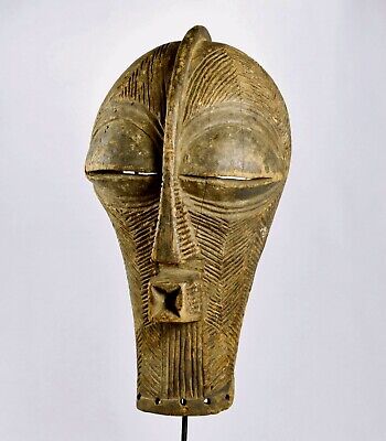 Large SONGYE Kifwebe Female Mask Congo Drc African Tribal Art 1468