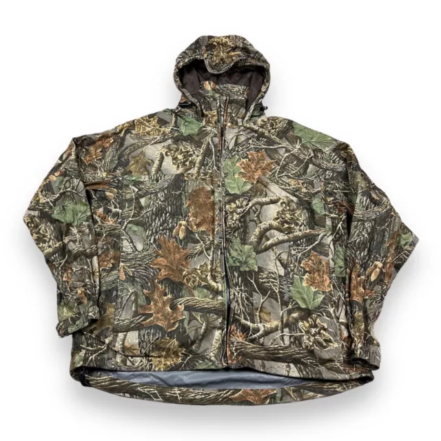 Cabelas Mens Dry Plus Hunting Jacket Hooded Seclusion 3D Camouflage Sz L Reg