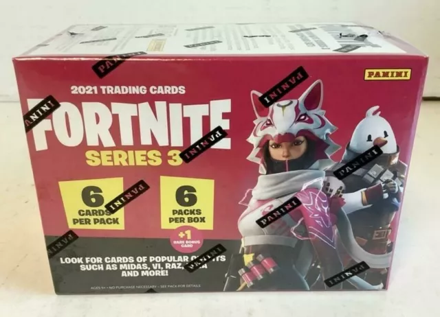 NEW 2021 Panini Fortnite Game Series 3 Trading Card BLASTER Box 6-Pack SEALED
