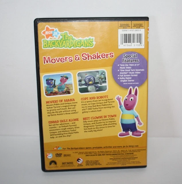 NICK JR. THE Backyardigans Movers & Shakers Childrens DVD 2007