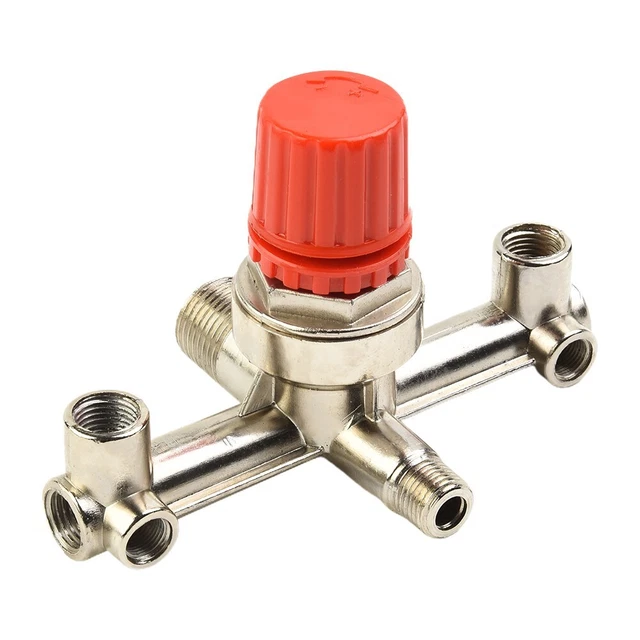 MagiDeal Pressostat Compresseur D'Air - Vanne De Régulation 3 Trous, Robuste Et Précis Jusqu'à 140 PSI