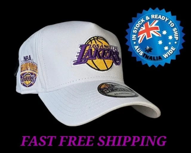 La Lakers Nba 9Forty A Frame White & Purple Snapback Cap Hat La Ny Nfl Mlb