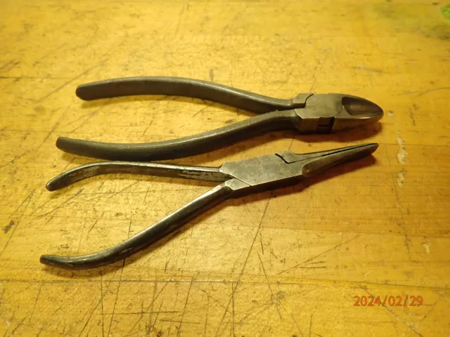 Vintage Utica Duck Bill Pliers And Diagonal Cutters