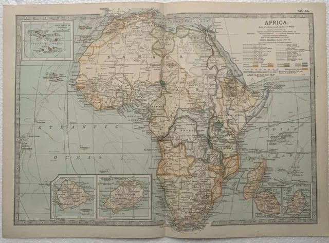 Encyclopaedia Britannica Map 1903 Africa