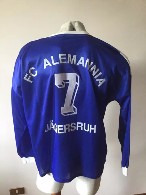 Trikot Fußball Reebok FC Alemannia 7 # Matchworn Dinova Trikot Jersey Vintage