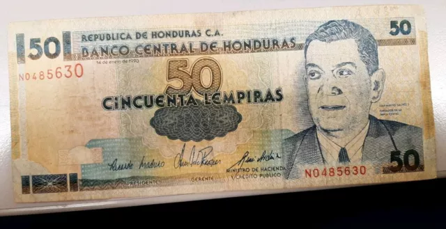 50 Lempir Honduras Nice Shape No Reserve