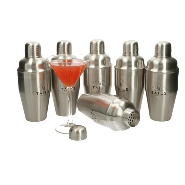 6 x Tails Cocktail shakers. party. bar. shake and pour.