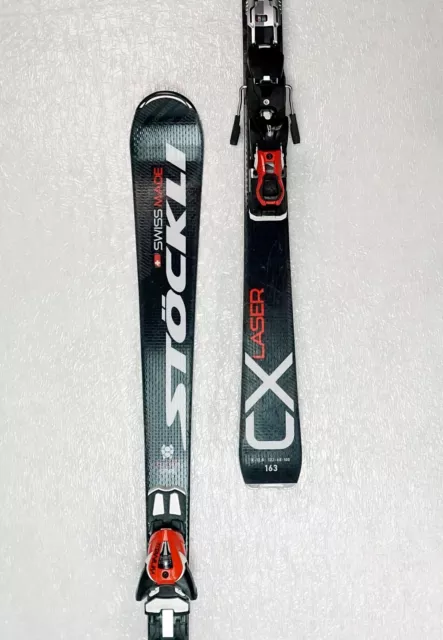 Stöckli Laser CX Turtle Slalom Carver Ski 163cm + Titanium SP 12 Mo. 2017 (TB#30
