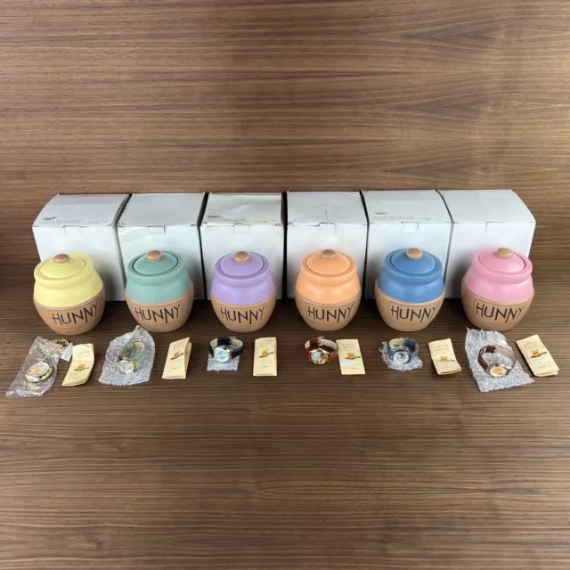 1997 Disney Winnie The Pooh Fossil Watch Collectors Club Series VI Complete Set 1997 Disney Winnie The Pooh Fossil Watch Collectors Club Series VI Complete Set