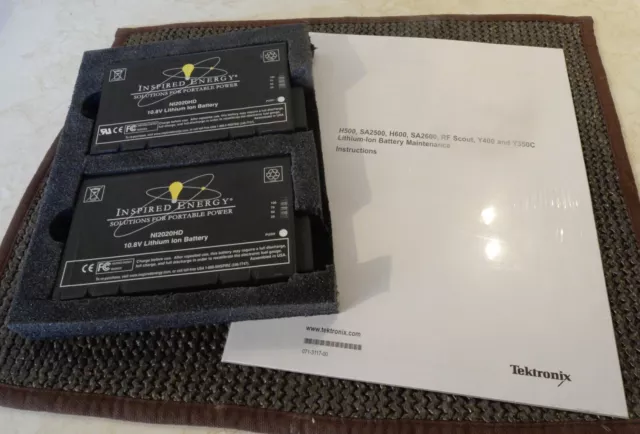 Pair of UNUSED Inspired Energy model NI2020HD Lithium Ion battery