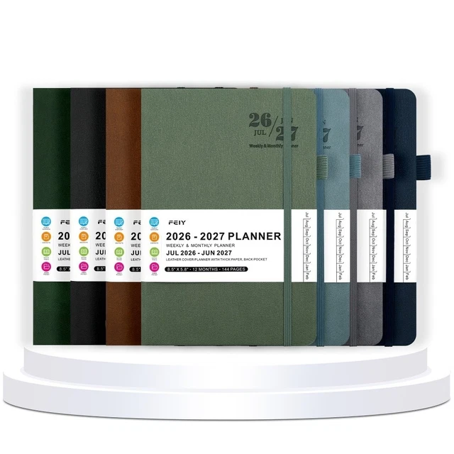 2026-2027 SCHEDULE BOOK A5 Agenda Planner Notebook Simple Personal ...