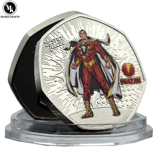 New Shazam Commemorative Coin DC Justice League Challenge Coin Collection Gift