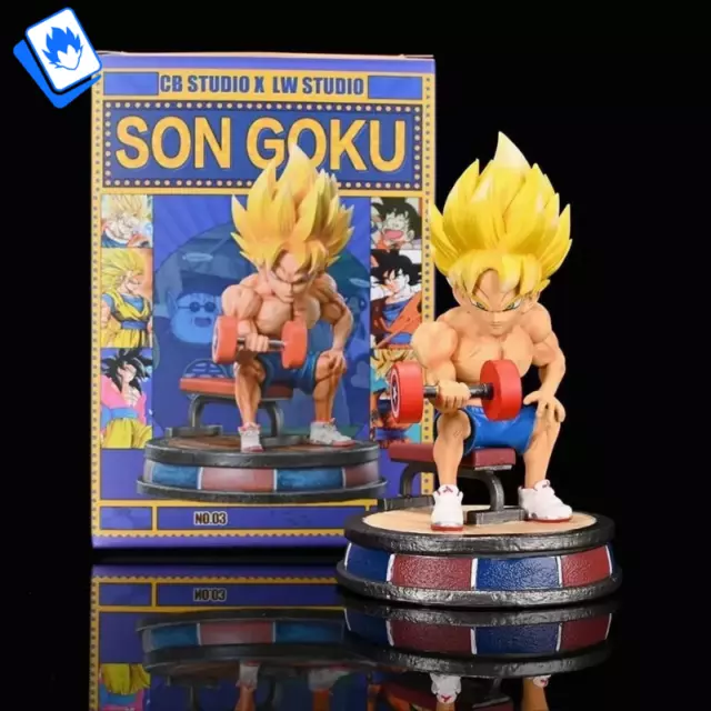 Action Figure Dragon Ball Z Goku Bodybuilding 17cm STATUA DA COLLEZIONE Anime