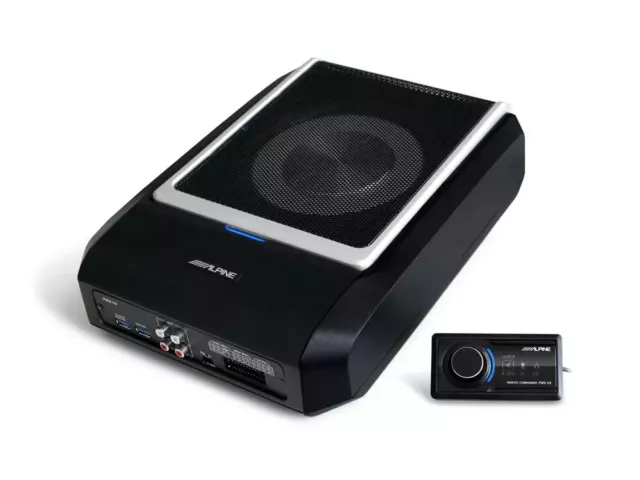 Alpine PWD-X5 4.1-Kanal Aktiver Subwoofer DSP Verstärker mit Subwoofer