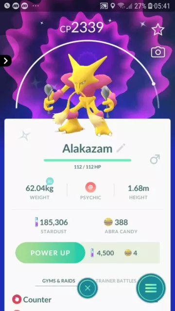 Pokemon Card Abra Kadabra Alakazam ex 253 254 326/190 sv4a Shiny