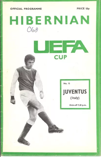 Vintage HIBERNIAN FC 1974/75 v Juventus UEFA Cup programme (1)
