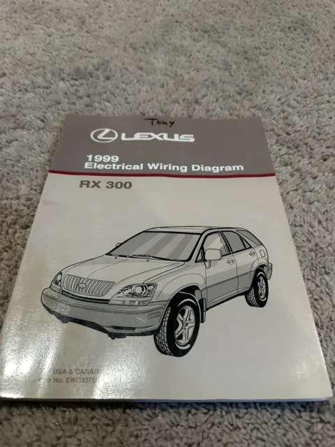 LEXUS 1999 Electrical Wiring Diagram RX 300 For USA & CANADA