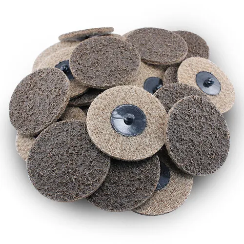 25 Pack - 3" Roloc Surface Conditioning Discs Coarse Tan Quick Change Prep Pads