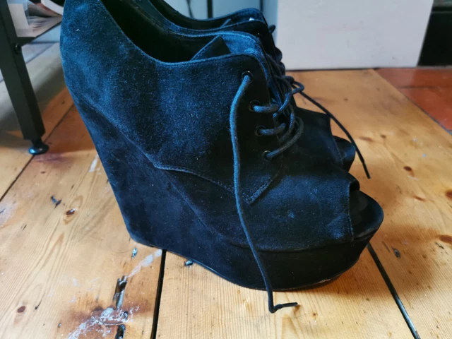 Plus Size Footwear | Remonte Fashionable Black Suede Knee High boots | Cinderella Shoes