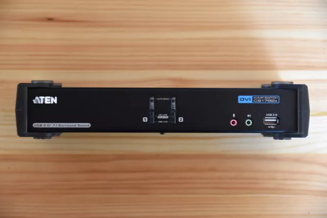 Aten CS1782A 2-Port USB DVI Dual Link/7.1 Audio KVM Switch