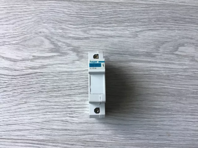 Hager L115 Fuse Carrier 15 Amp Consumer Unit Din