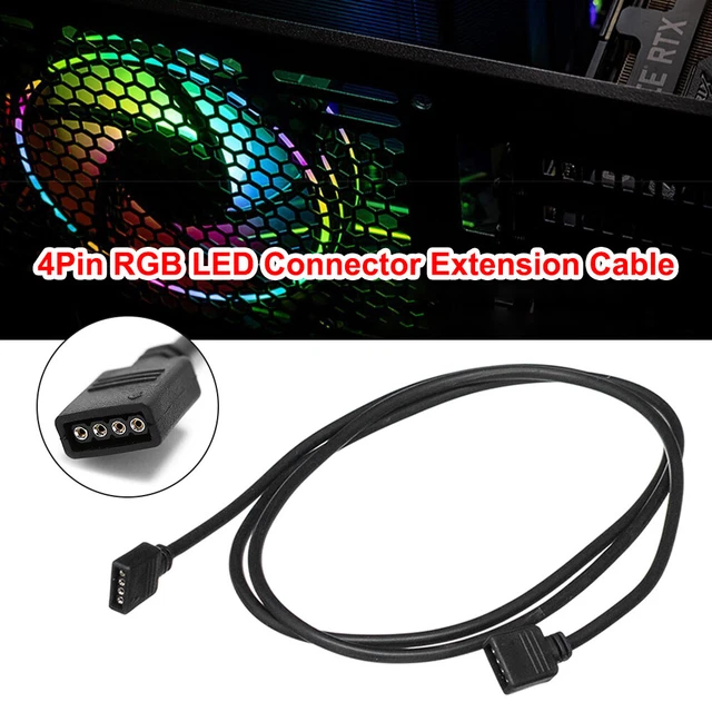 1M CAVO PROLUNGA PER STRISCE A LED RGB luce striscia piattina connettore 4 pin