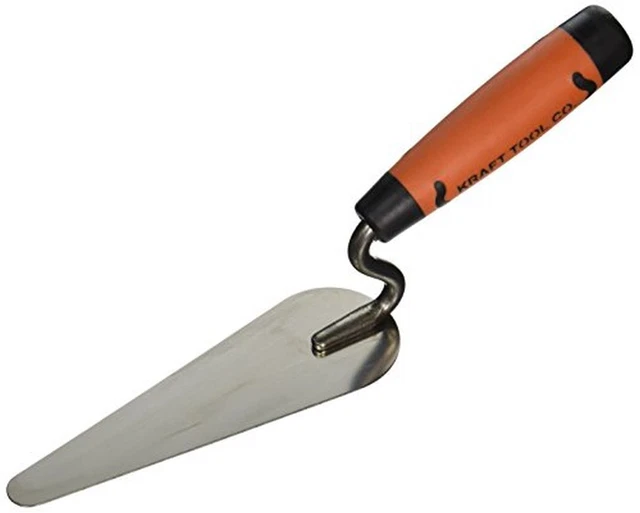 Kraft PL585PF Stainless Rounded Detail Trowel w/ProForm Handle, 6"