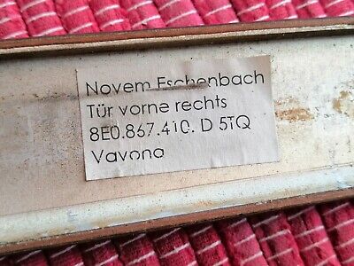 Genuine 8E0.867.410 Audi A4 S4 B6 B7 FRONT RIGHT DOOR TRIM PANEL VAVONA Wood 2