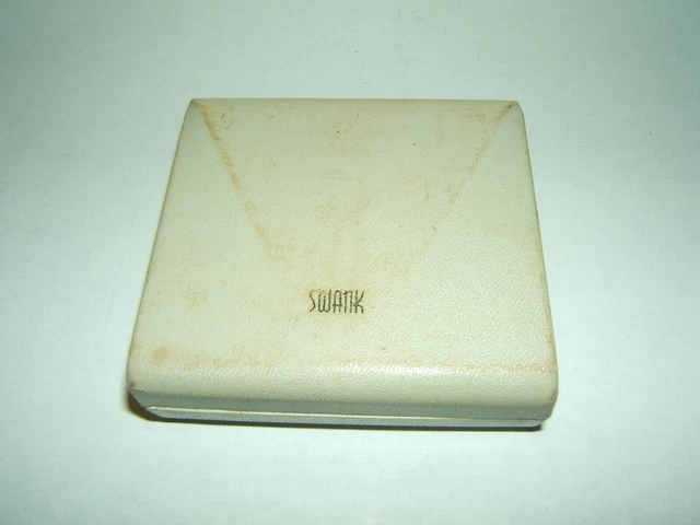 Vin MARSHALL FIELDS Chicago-Hinged Lid SWANK Cufflinks Box Only 1940-50s Vin MARSHALL FIELDS Chicago-Hinged Lid SWANK Cufflinks Box Only 1940-50s