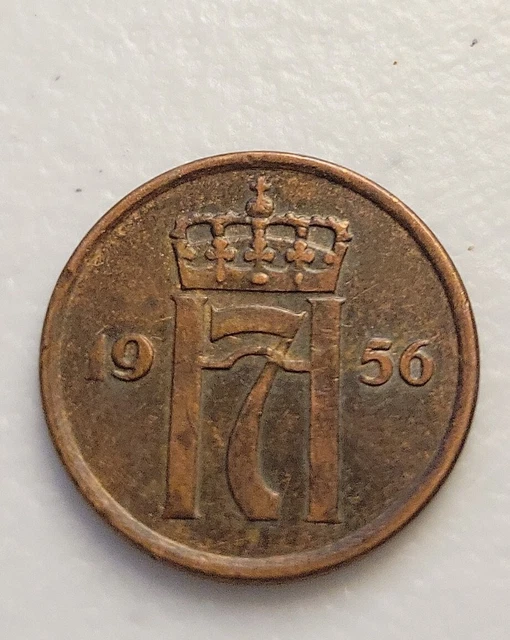1956 Norway 2 Ore Coin