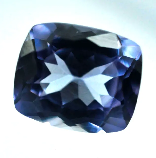 8.4 Ct NATURAL  Ceylon Purple Blue Sapphire CUSHION Cut CERTIFIED Loose Gemstone