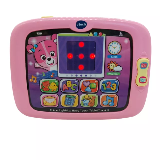 VTech Light-Up Baby Touch Tablet, Learning Toy for Baby, Pink