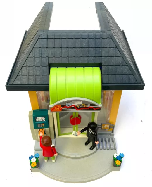 Playmobil Konvolut * Bank-Haus / Geldinstitut * Geldautomat Einrichtung Gebäude