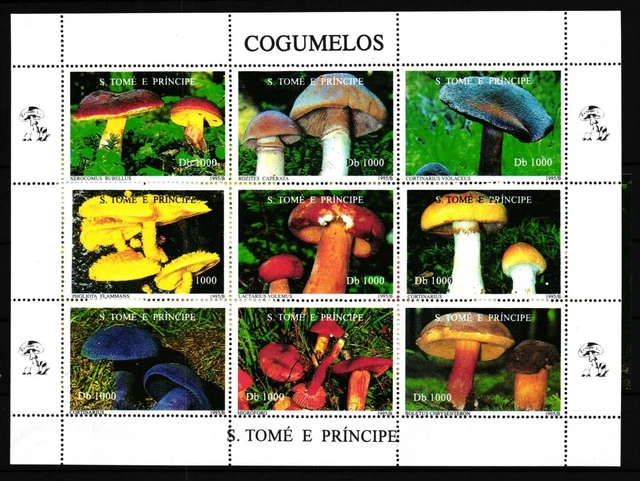 Sao Tome e Principe 1634-1642 und Block 344 und 345 postfrisch Kleinbogen #GY971