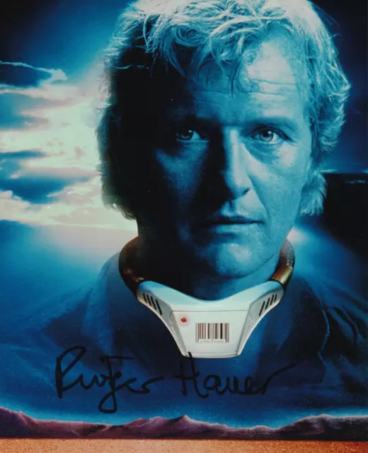 RUTGER HAUER signed Autogramm 20x25cm WEDLOCK in Person autograph COA