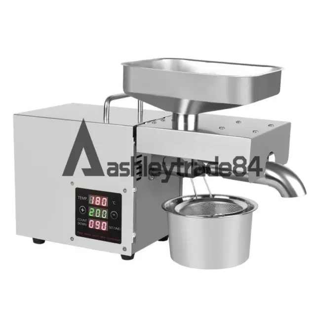 NEW Automatic Oil Press Machine Oil Extraction Extractor Expeller Olive Peanut