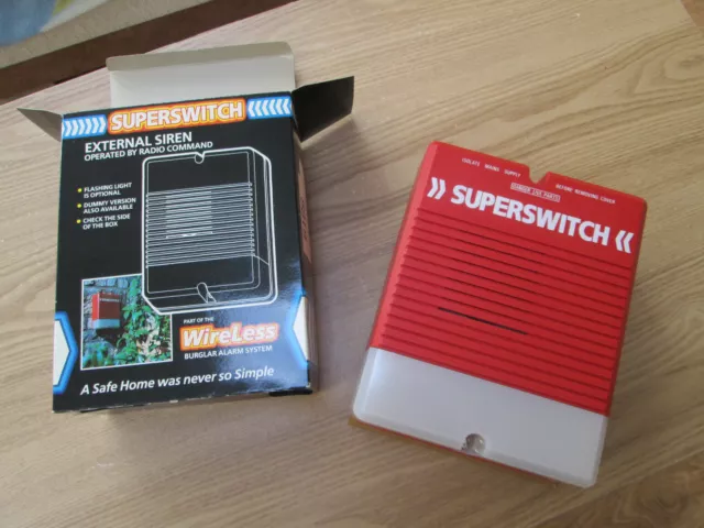 Scatola allarme Superswitch finto campanello allarme antifurto 6166 Qtà x 2