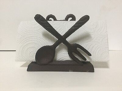 Cast Iron Rustic Fork And Spoon Napkin Holder-FREE SHIPPING