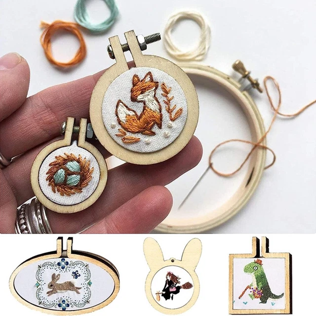 CERCEAUX DE BRODERIE cadre anneaux en bois pour aiguille 10 cm 15 cm 20