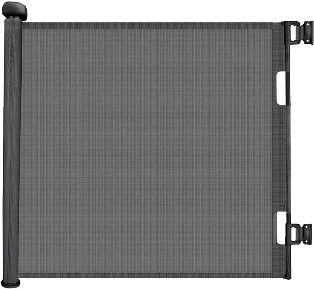 Child Baby 59” Wide Safety Gate| Retractable Design for Home or Travel| Doorways