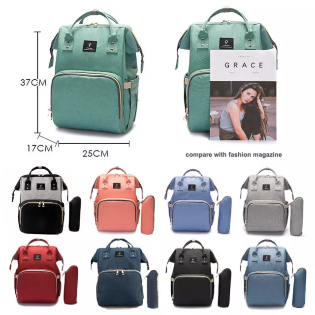 Baby Diaper Bag USB Interface Large Capacity Waterproof Nappy Backpack Nursing