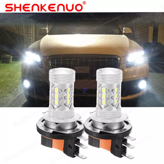 For Audi A3 8V DRL Main High Beam 80w Xenon White 2012-20 Hid Headlight Bulbs 2X