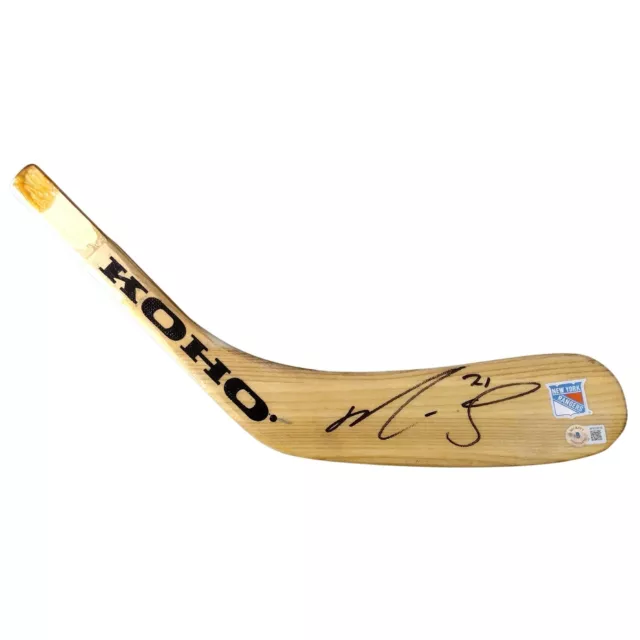 Ryan Reaves New York Rangers Auto Hockey Stick Blade Beckett Signed Memorabilia