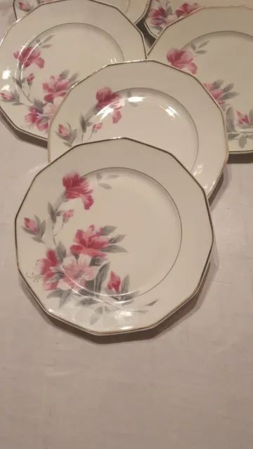 service de table porcelaine limoges décor fleurs 12 assiettes 3