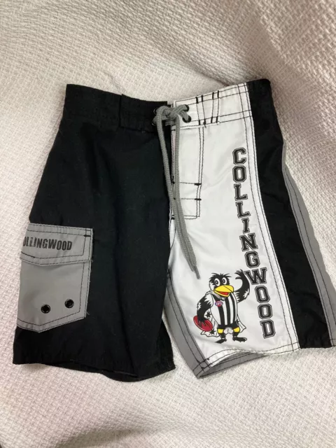 Collingwood Magpies shorts Size 2 AFL Footy Football Toddler Kids