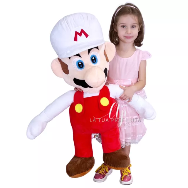Super Mario Bros Toad 55cm Peluche Grande, Originale Nintendo Bambini  Ragazzi
