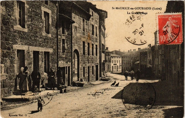 CPA AK St-MAURICE-en-GOURGOIS - La Grande Rue (580401)