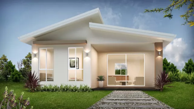 granny flat Prefabricated Modular system 60 sqm material only kit home package,
