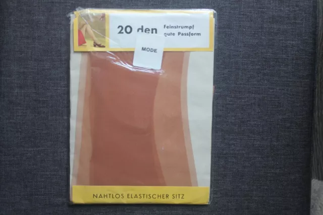 Vintage NYLONS Strapsstrümpfe Strümpfe Gr. 9,5 Mode 20 den Neu OVP